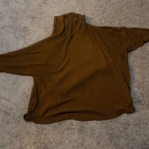 Brown Turtleneck Sweater